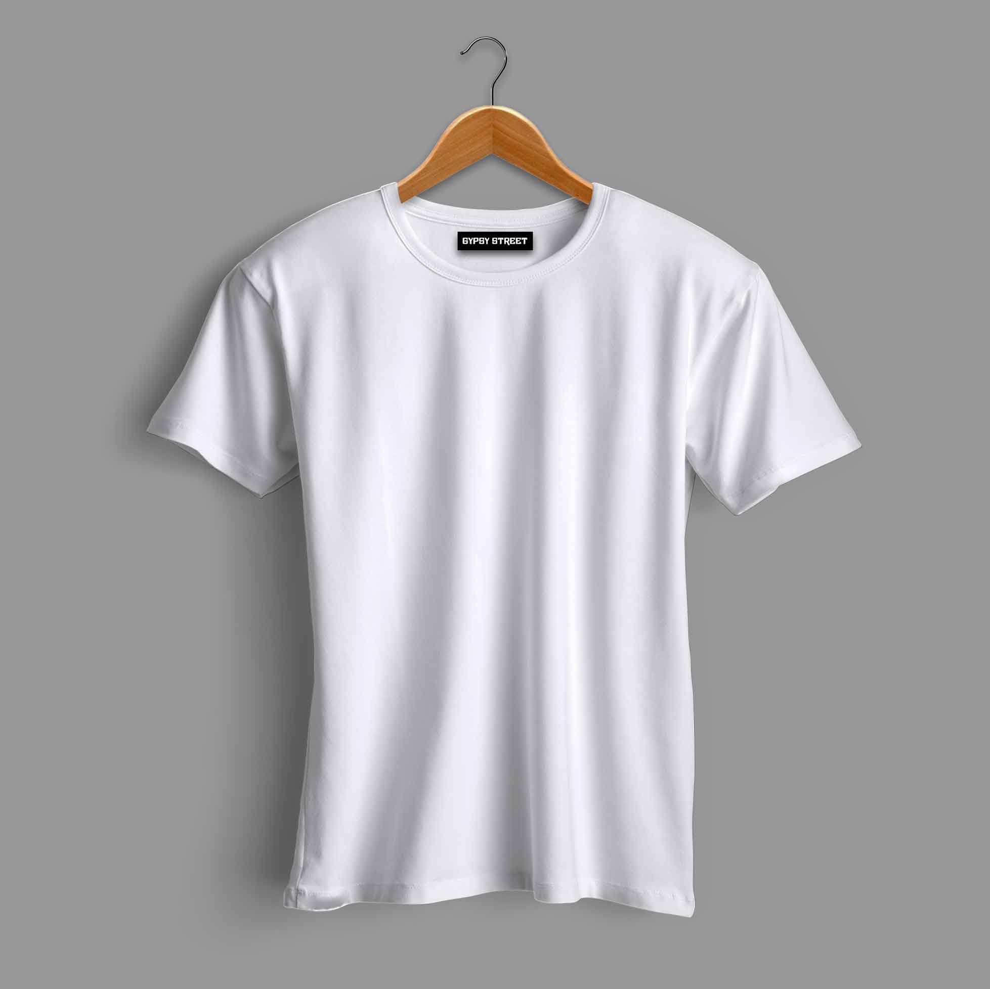 Frosty White T-Shirt Solid Collection For Women - Gypsy Street